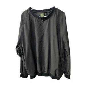 Weatherproof Golf Windbreaker Men's M Black Pullover Oversize